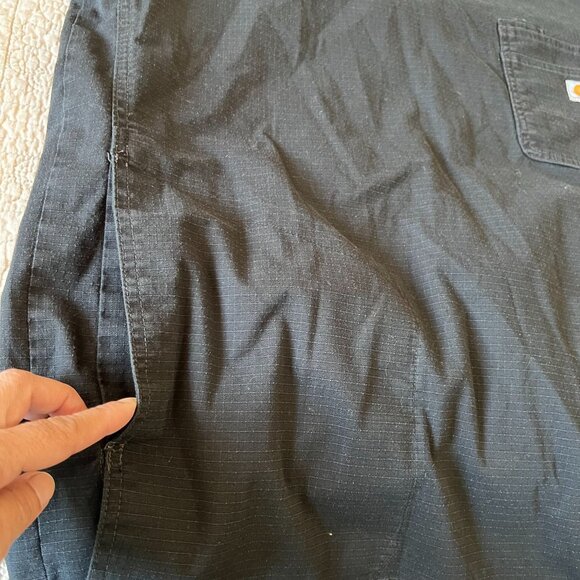 Carhartt Men's Slim Fit 6 pockets Scrub top black size L - Picture 8 of 13